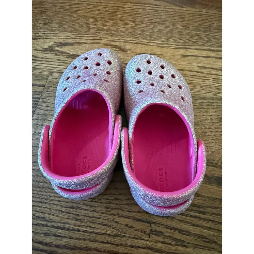 Crocs Kids Classic Glitter Clog